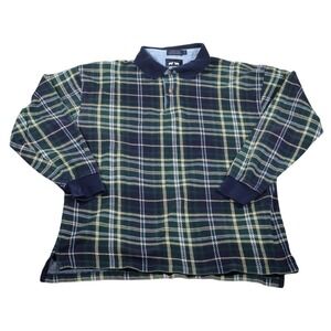 Woods & Gray‎ Pullover Shirt Mens Large Plaid Long Sleeve Made USA